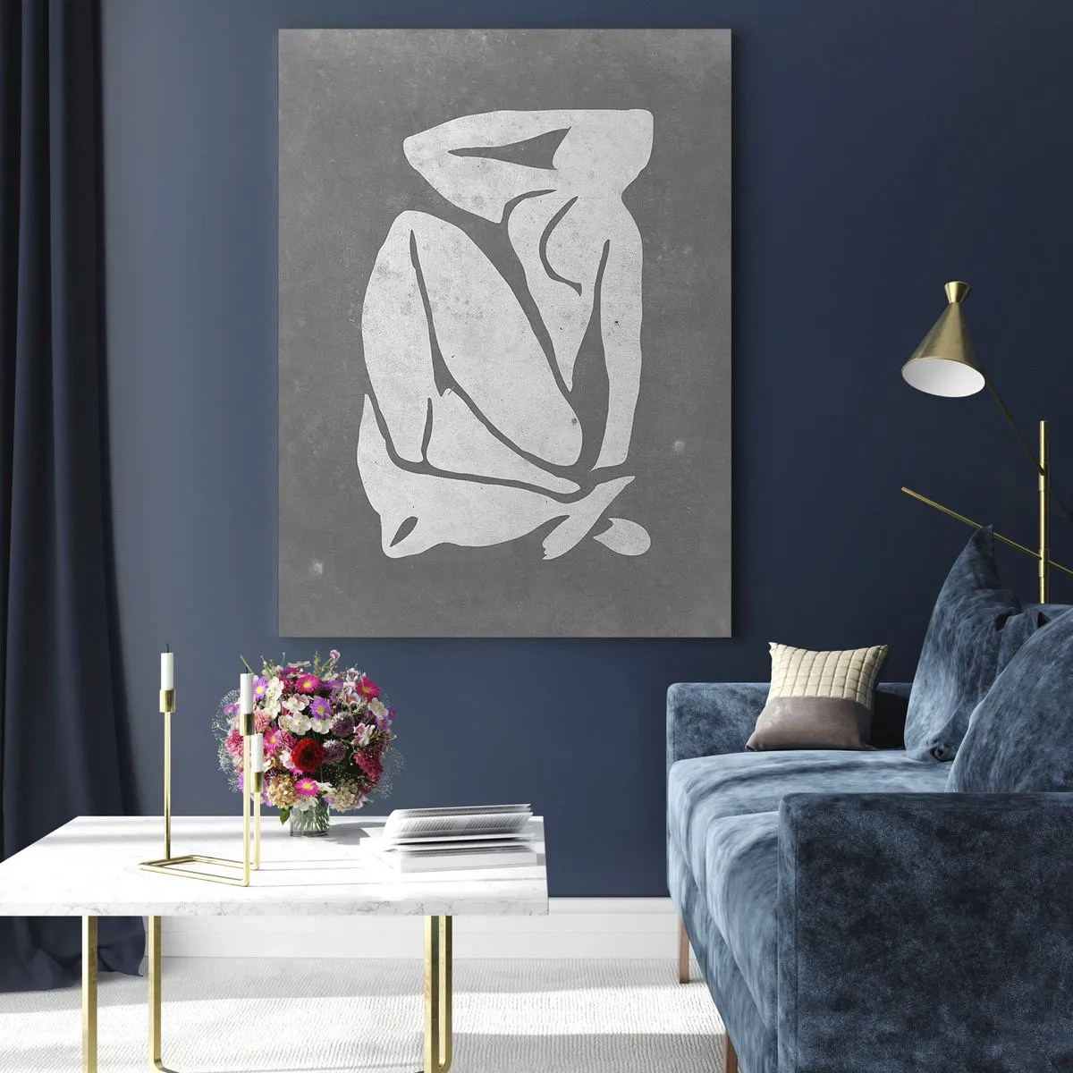 Billede på glas - I drømmerier - 70x100 cm