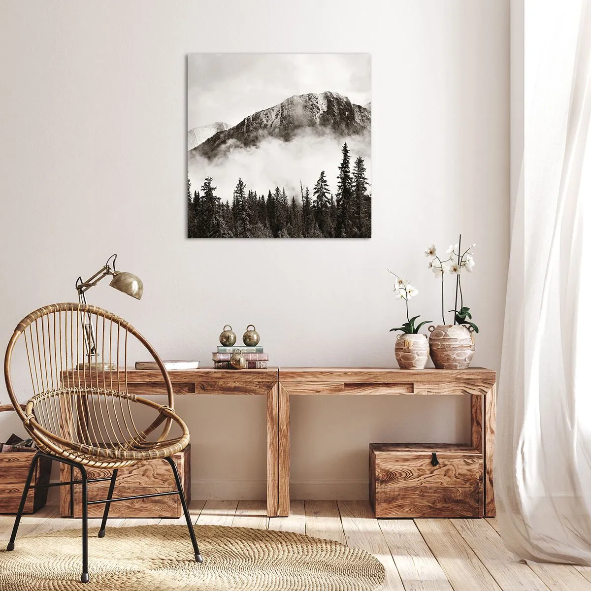 Lærredstryk - Billede på lærred - Granit hersker - 40x40 cm