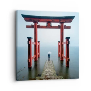 Lærredstryk - Billede på lærred - Japansk drømmeri - 40x40 cm