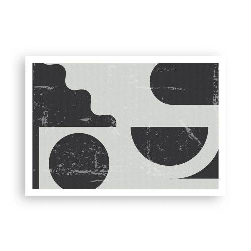 Plakat - Komposition over og under - 100x70 cm