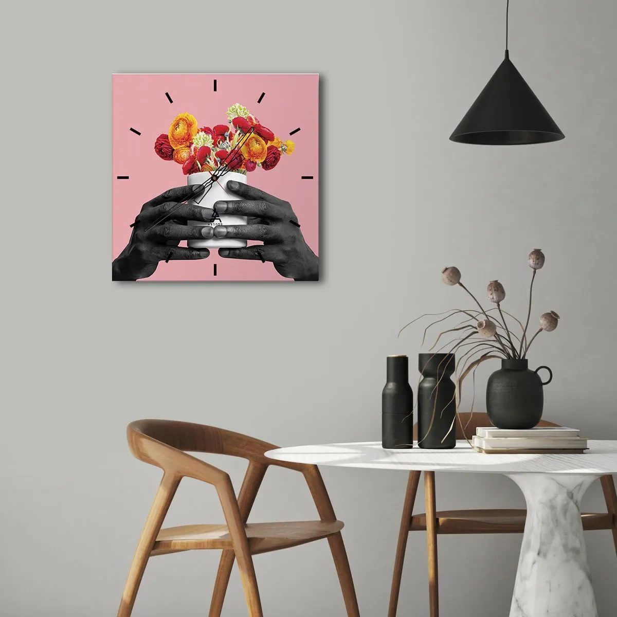 Vægur, Uret - Livets apotheose - 30x30 cm