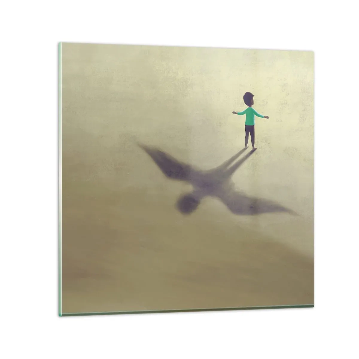 Billede på glas - Fremtidens helt - 60x60 cm