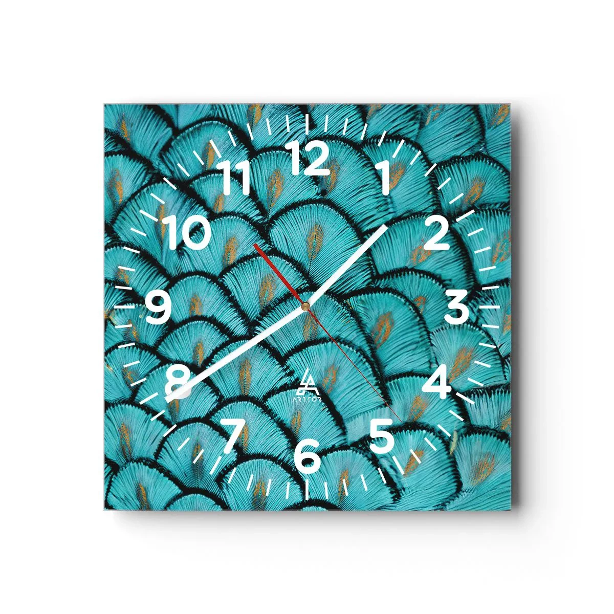 Vægur, Uret - Den store fjer-galla - 30x30 cm