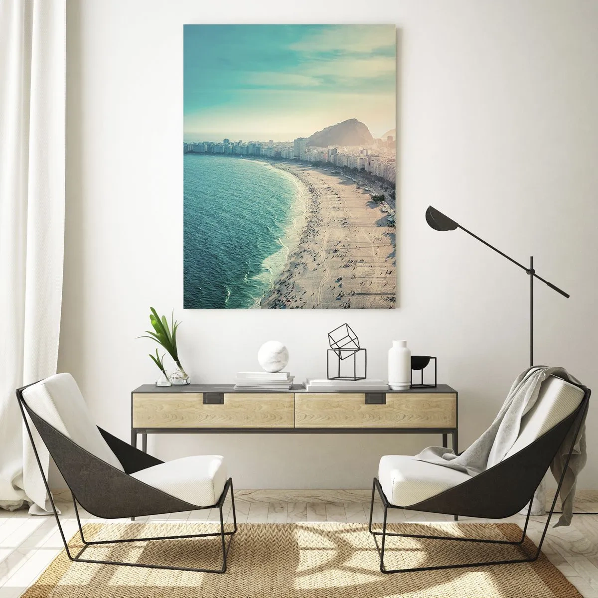 Billede på glas - Evig ferie i Rio - 50x70 cm