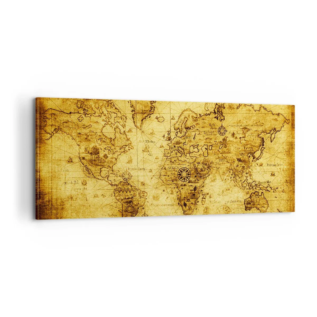 Lærredstryk - Billede på lærred - Mærkelig er denne verden - 100x40 cm