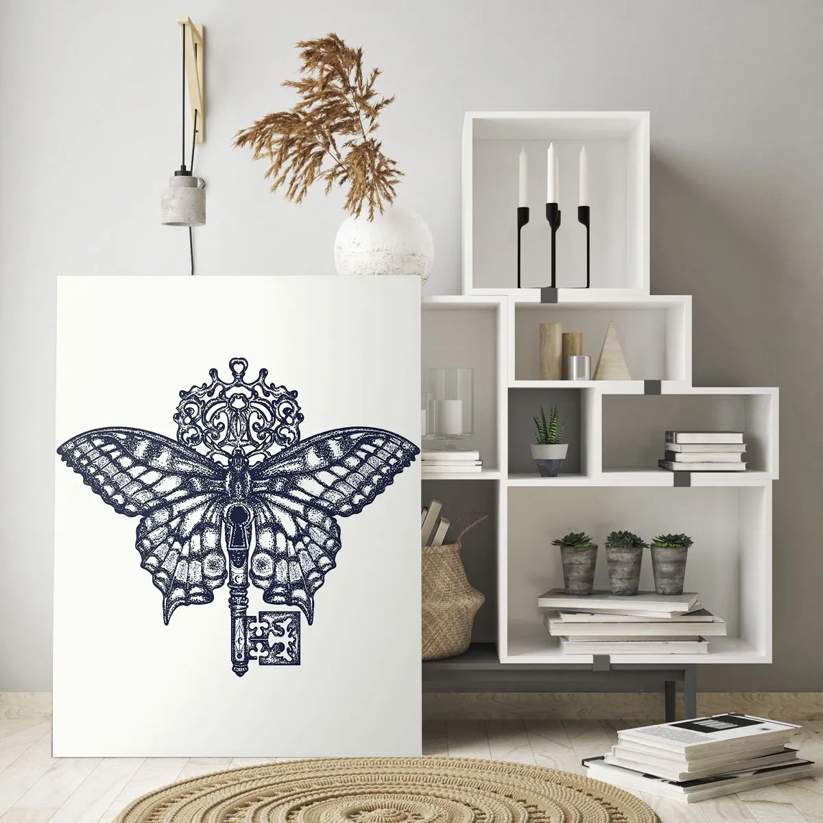 Billede på glas - Alle hjertets hemmeligheder - 70x100 cm