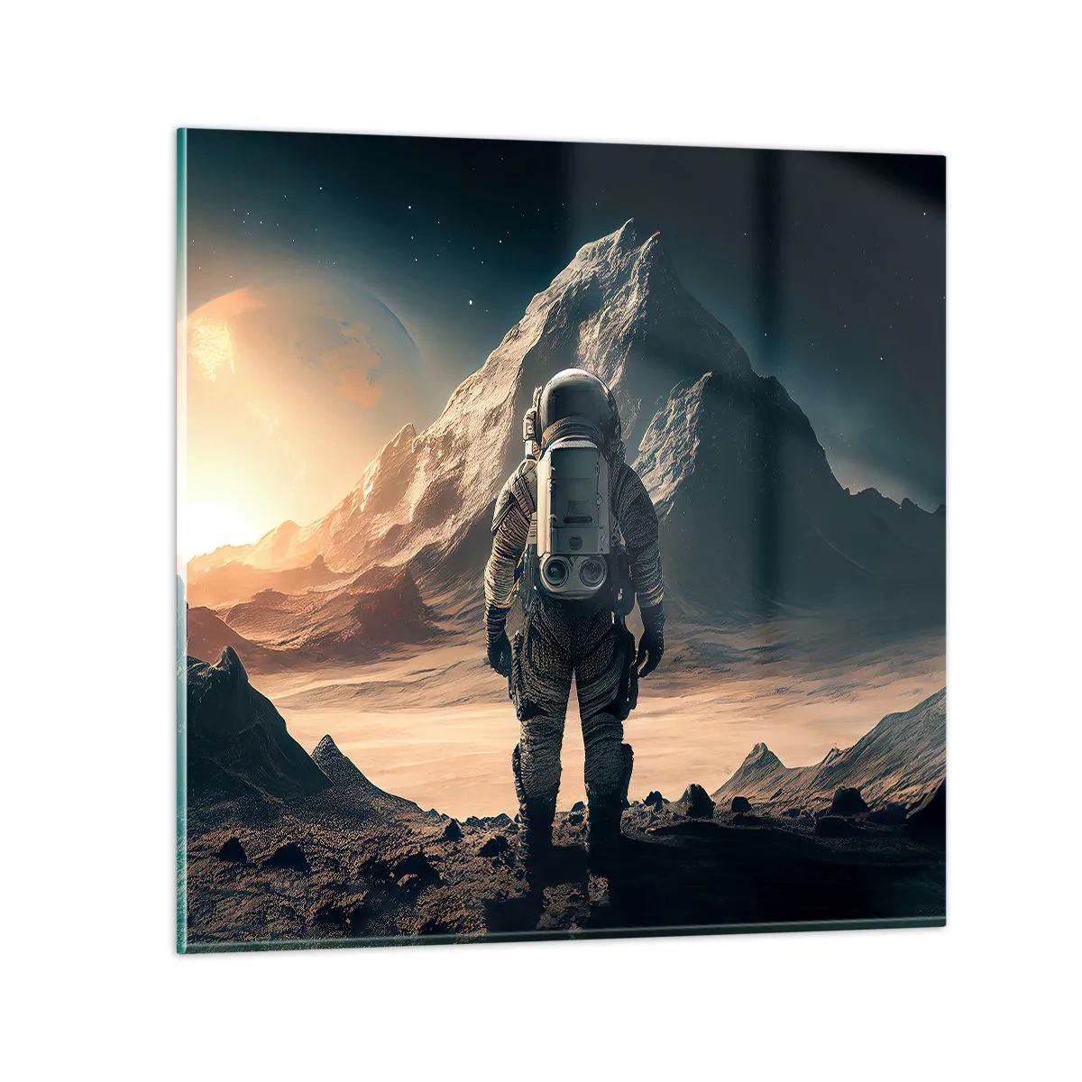 Billede på glas - En ny udfordring - 60x60 cm