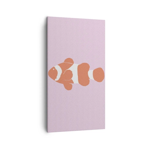 Lærredstryk - Billede på lærred - I koraller til ansigt og hale - 45x80 cm