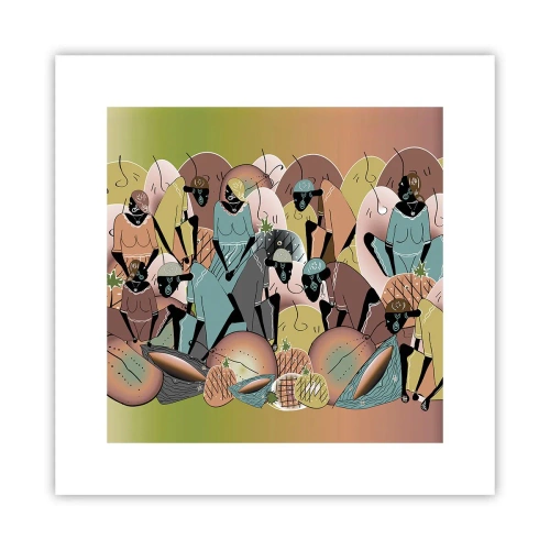 Plakat - Den store fejring er på vej - 30x30 cm