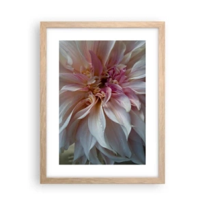 Plakat i ramme af lyst egetræ - Blomstrende friskhed - 30x40 cm
