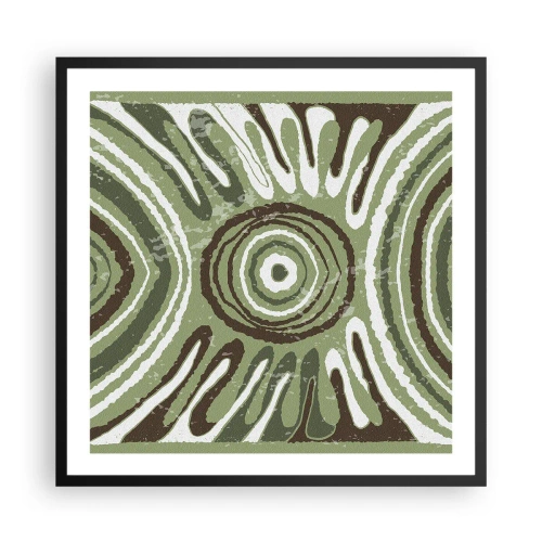 Plakat i sort ramme - Eksplosion af følelser - 60x60 cm