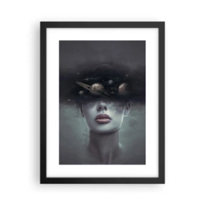 Plakat i sort ramme - Og planeterne er ved at gå amok... - 30x40 cm