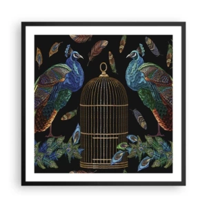 Plakat i sort ramme - I kongelige gevandter - 60x60 cm