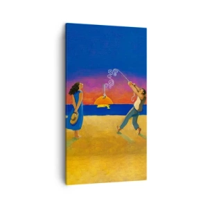 Lærredstryk - Billede på lærred - Mere end en stjerne fra himlen - 45x80 cm