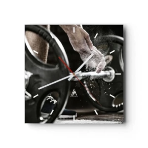 Vægur, Uret - Udfordringen er taget imod! - 40x40 cm