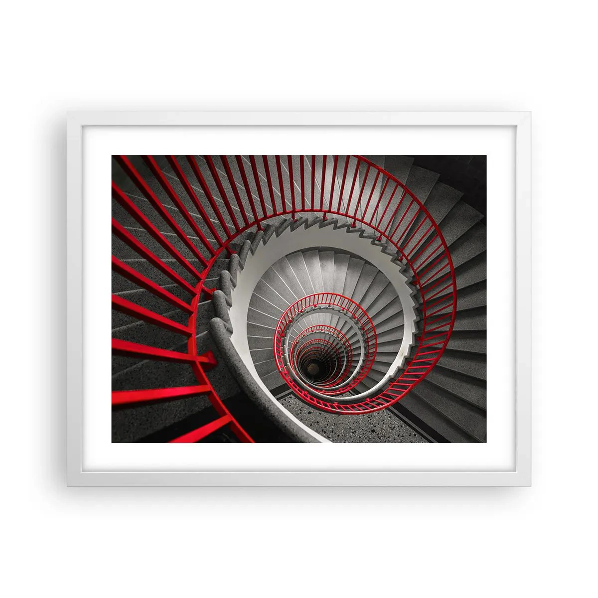 Plakat i hvid ramme - Arkitektoniske lege - 50x40 cm