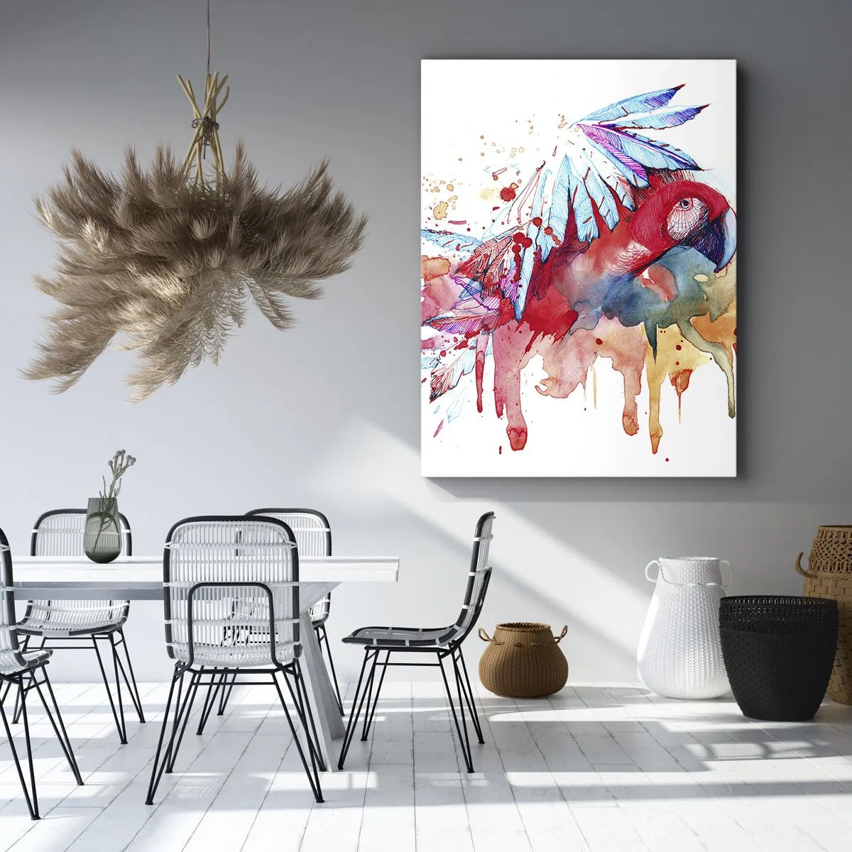 Lærredstryk - Billede på lærred - . - 45x80 cm