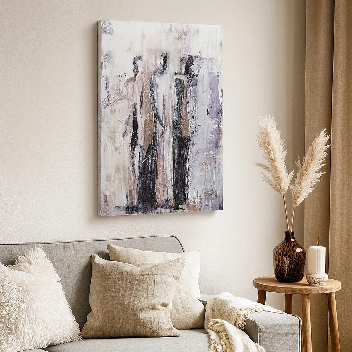 Lærredstryk - Billede på lærred - De mystiske tre - 50x70 cm