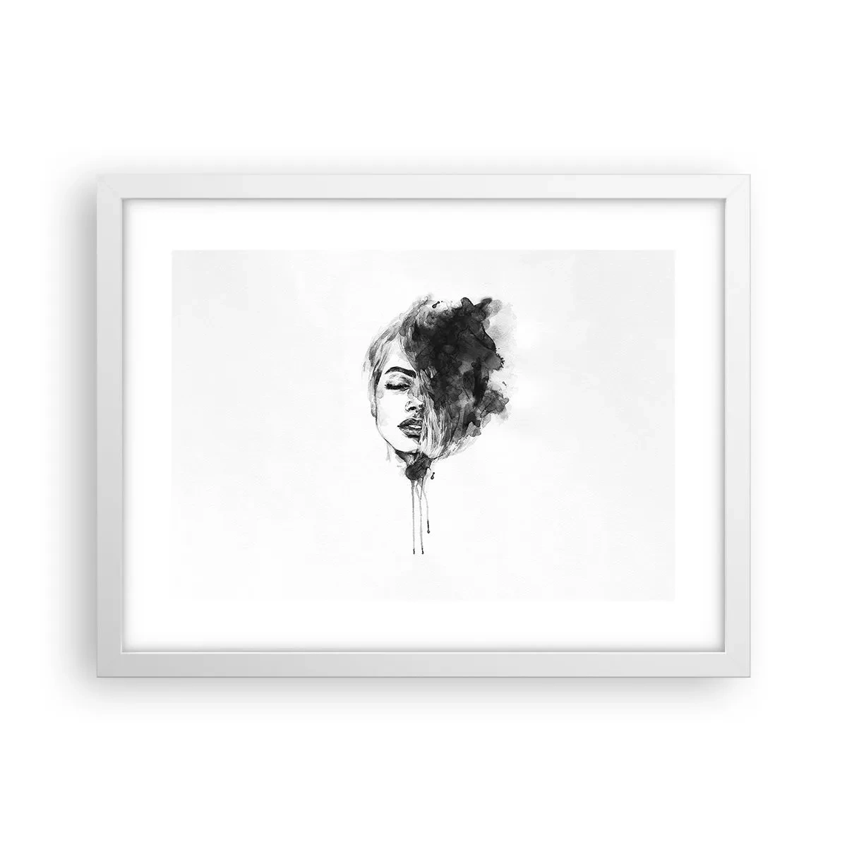 Plakat i hvid ramme - Hvad piger drømmer om - 40x30 cm