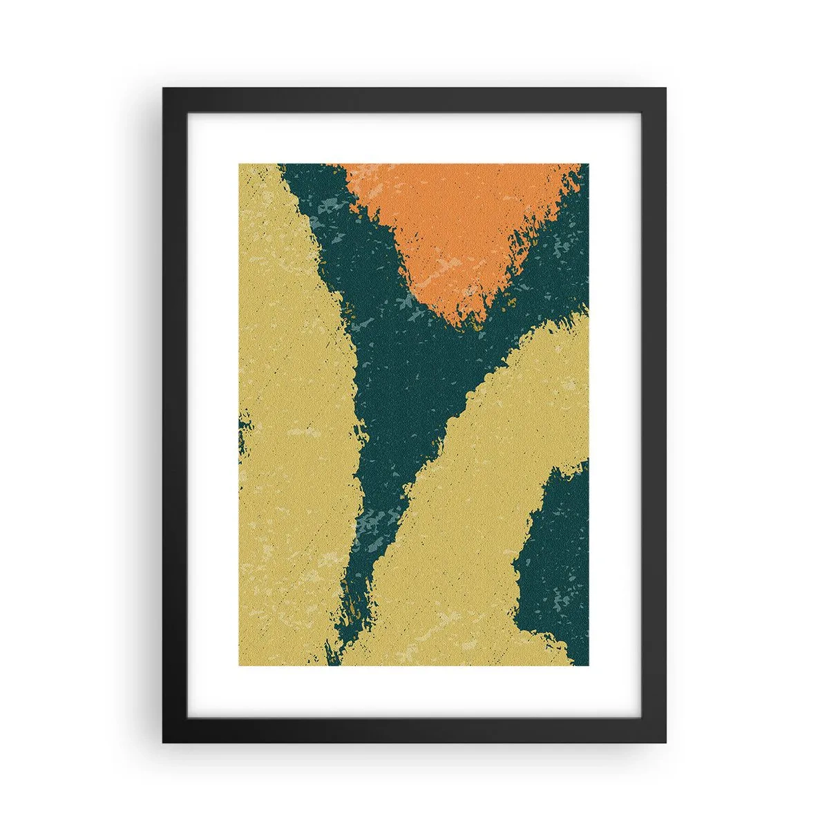 Plakat i sort ramme - Abstraktion - i slowmotion - 30x40 cm