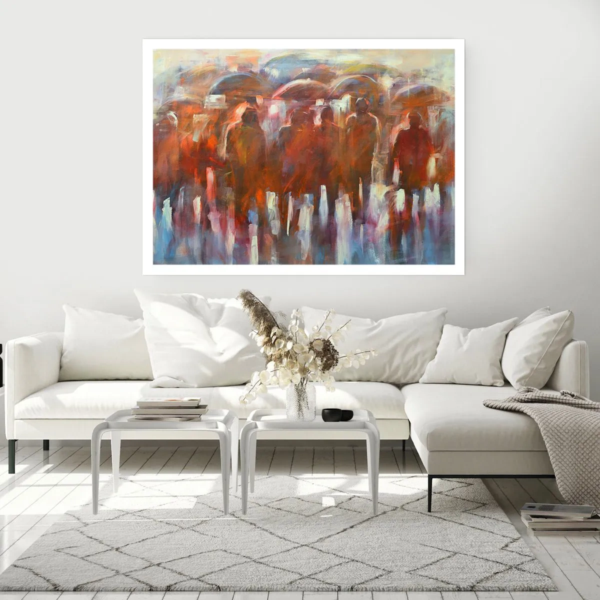 Plakat - Lige i regn og tåge - 100x70 cm