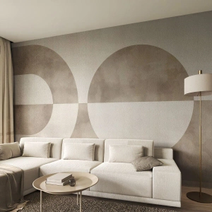 Fototapet på mål Premium Sand - Ligheder og forskelle - Minimalisme, Lyse, Former