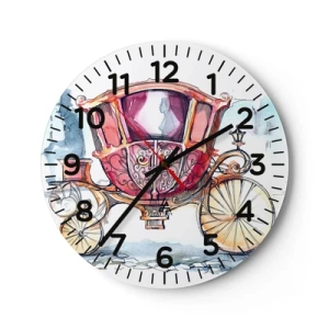 Vægur, Uret - Til brylluppet eller til ballet? - 30x30 cm