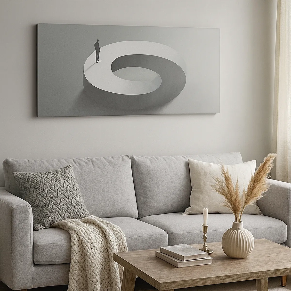 Lærredstryk - Billede på lærred - Og vær klog - 30x30 cm