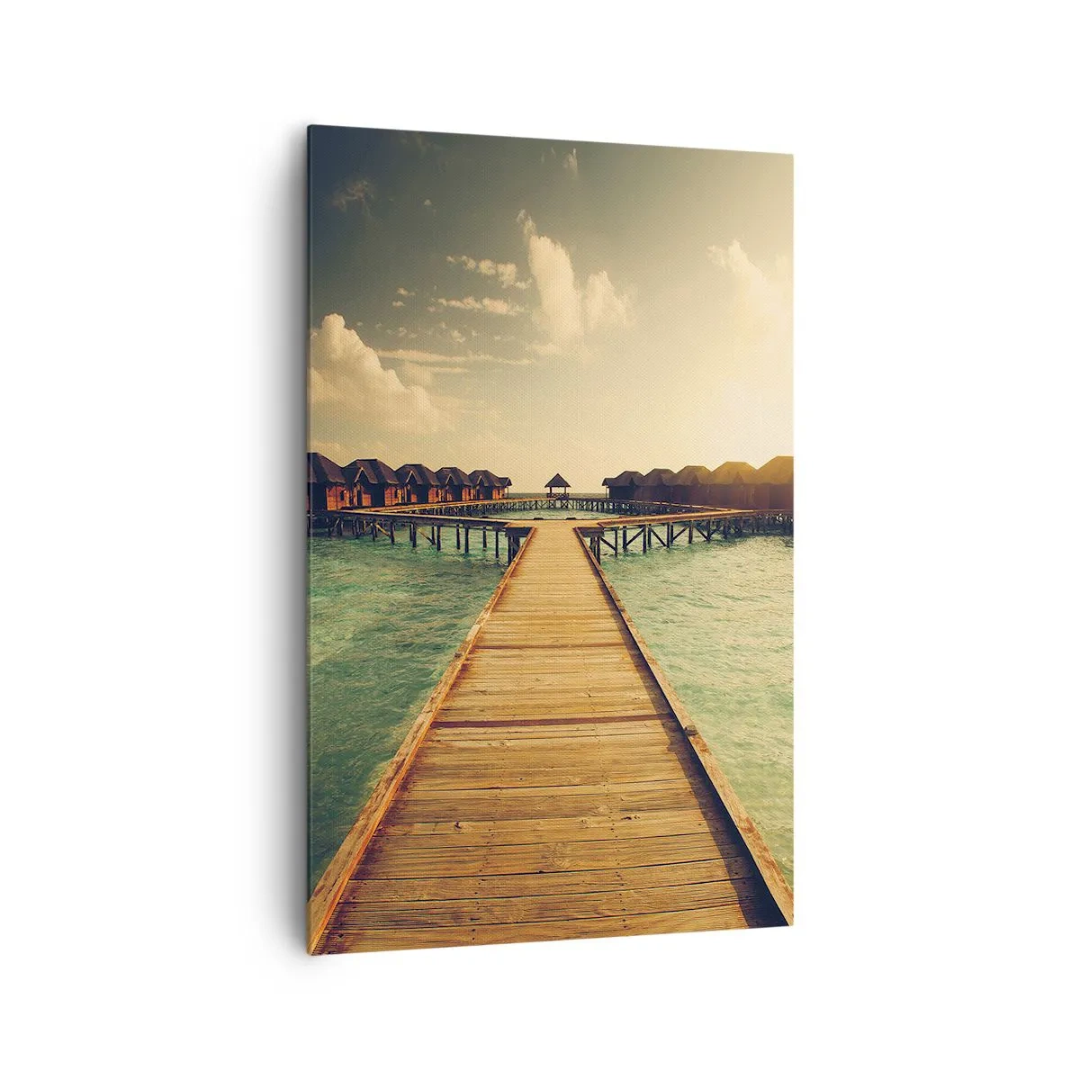 Lærredstryk - Billede på lærred - En varm invitation - 80x120 cm