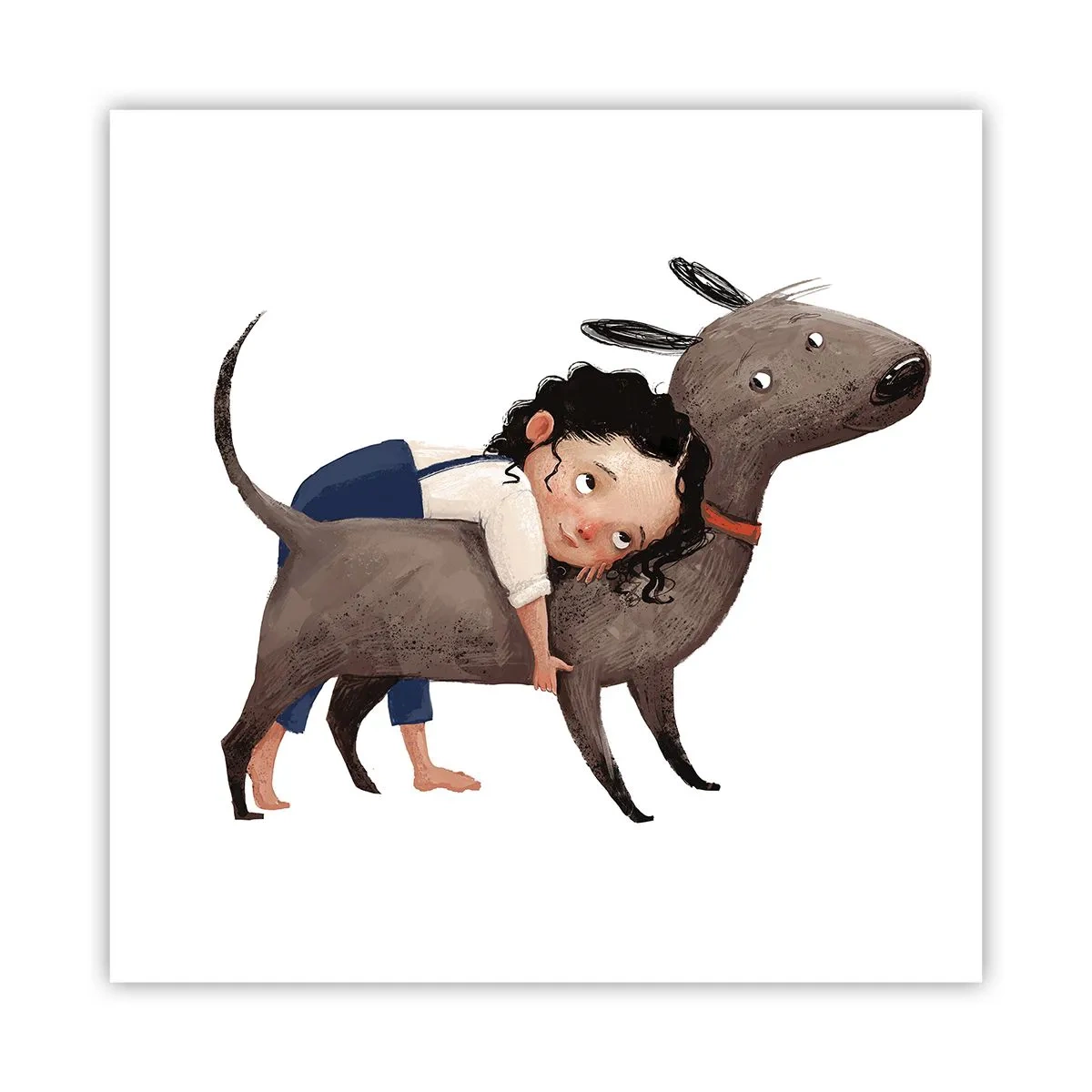 Plakat - Bedste venner - 60x60 cm