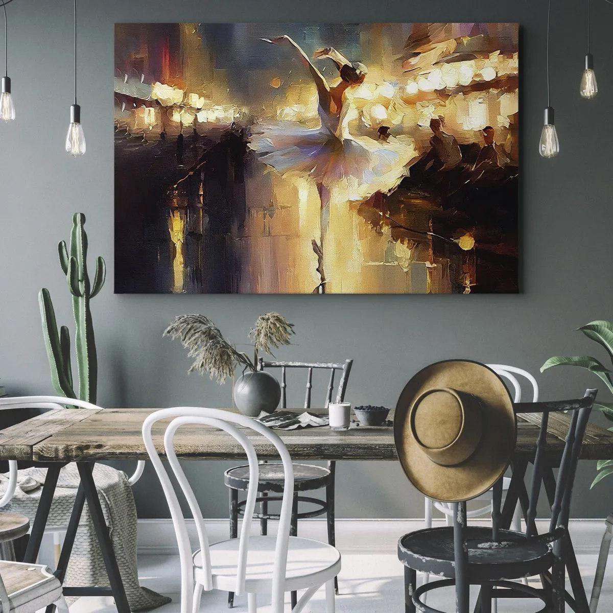 Lærredstryk - Billede på lærred - Et mirakel på gaden - 100x70 cm