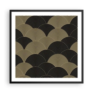 Plakat i sort ramme - Enhed i mangfoldighed - 60x60 cm