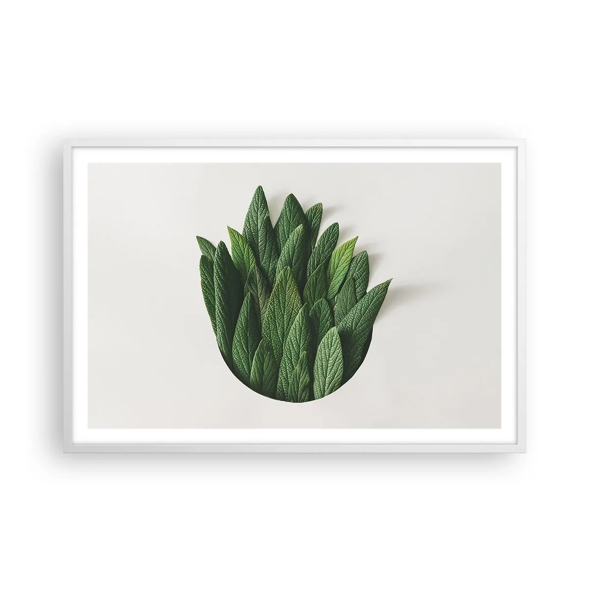 Plakat i hvid ramme - Uhæmmet nysgerrighed - 91x61 cm