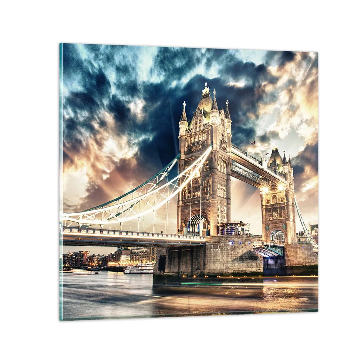 Billede på glas - Et monument over det victorianske imperium - 40x40 cm