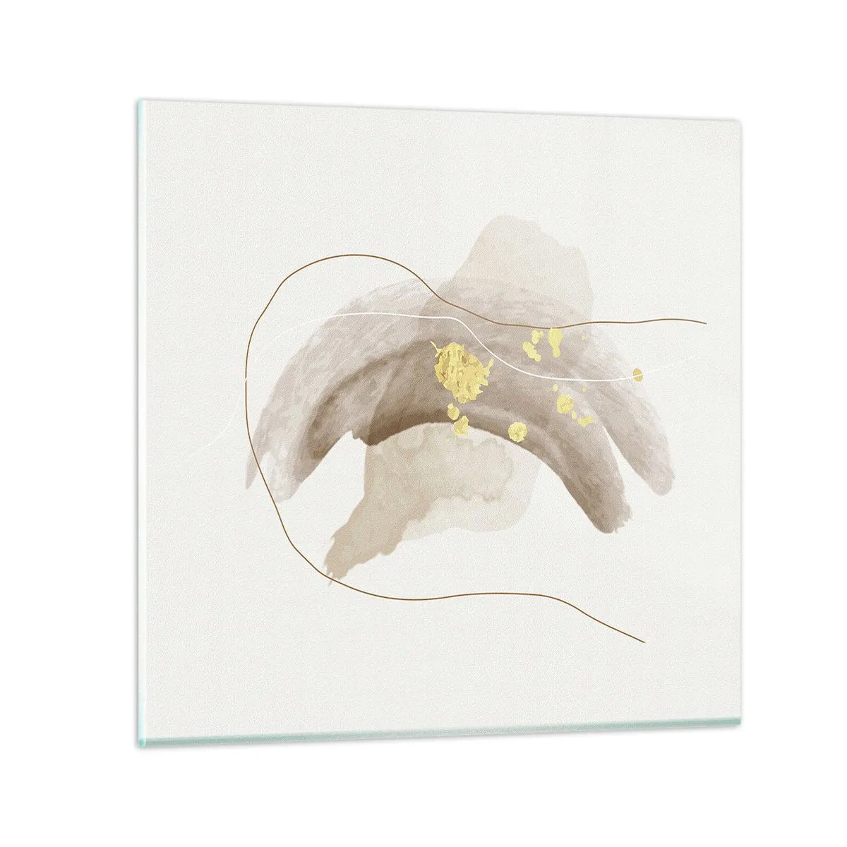 Billede på glas - Mødt i rummet - 50x50 cm