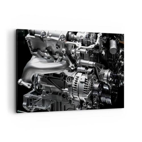 Lærredstryk - Billede på lærred - Stål, smuk, stærk - 120x80 cm