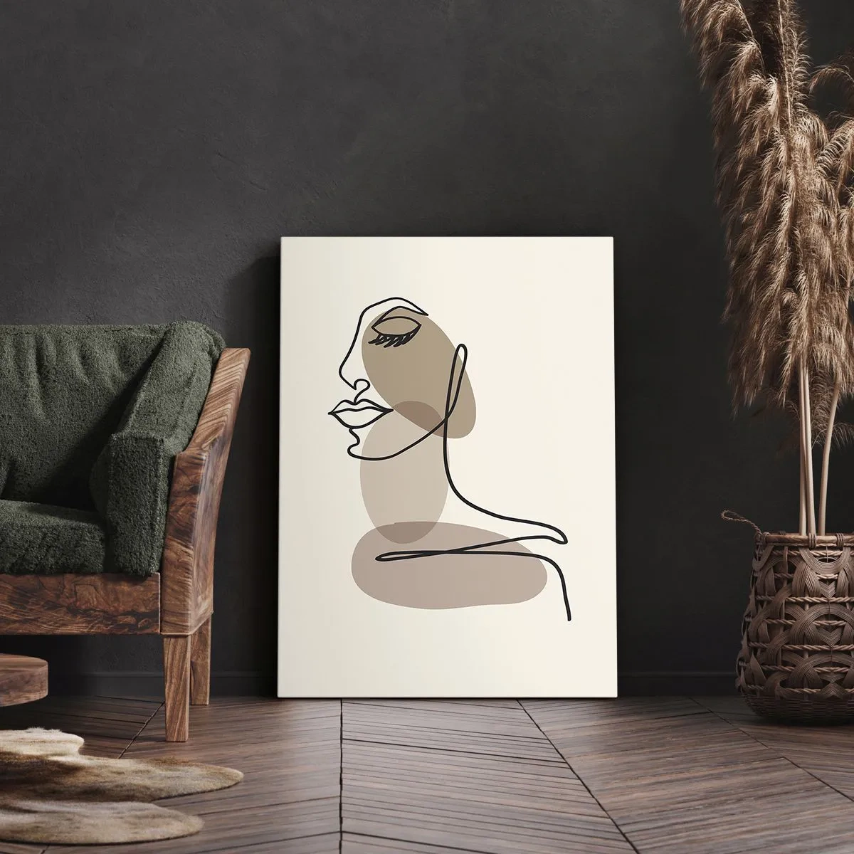 Lærredstryk - Billede på lærred - Lytter til sig selv - 50x70 cm