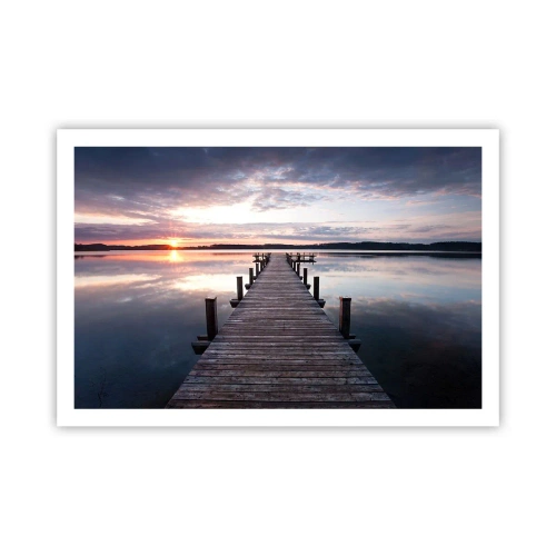 Plakat - Den tavse grænse mellem dag og nat - 91x61 cm