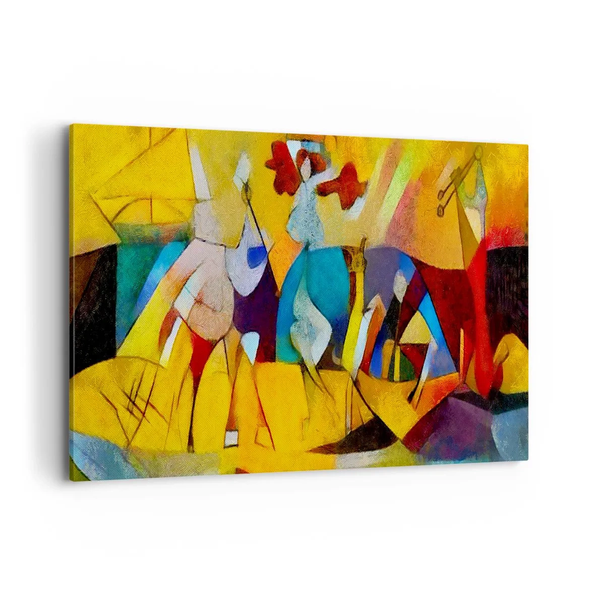 Lærredstryk - Billede på lærred - Sol - liv - glæde - 120x80 cm