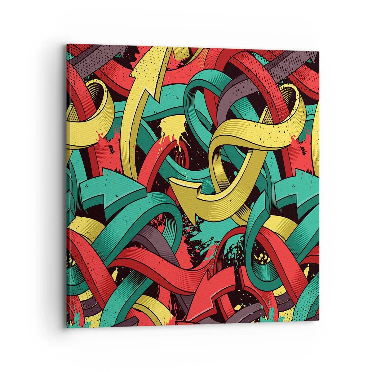 Lærredstryk - Billede på lærred - Hvilken vej skal man gå? - 70x70 cm