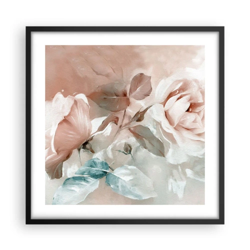 Plakat i sort ramme - Den romantiske ånd - 50x50 cm
