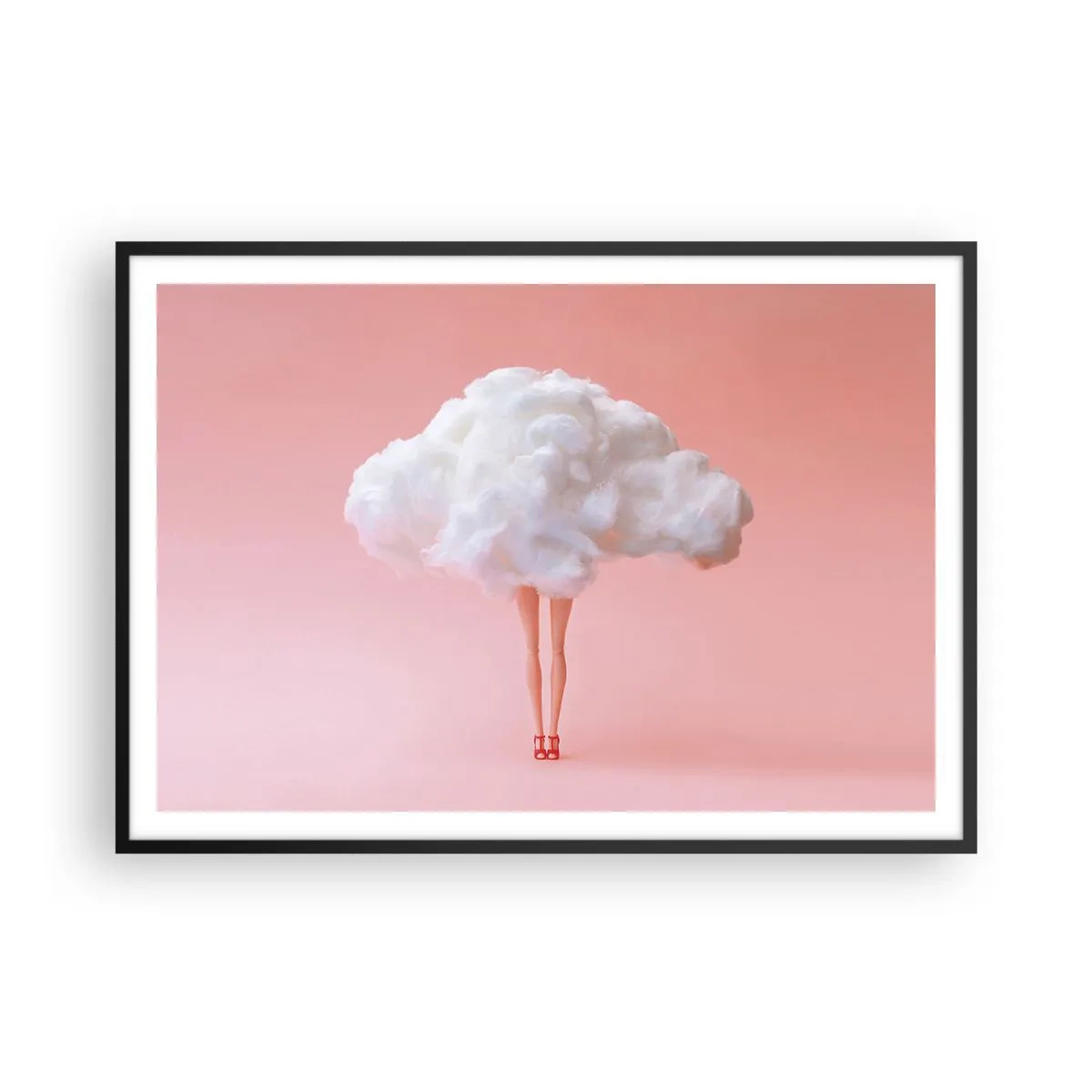 Plakat i sort ramme - Et sødt løfte - 100x70 cm