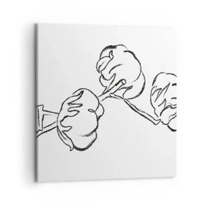Lærredstryk - Billede på lærred - Bomuld ned - 60x60 cm