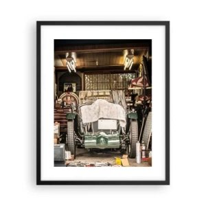 Plakat i sort ramme - Tilbage til fortiden - 40x50 cm