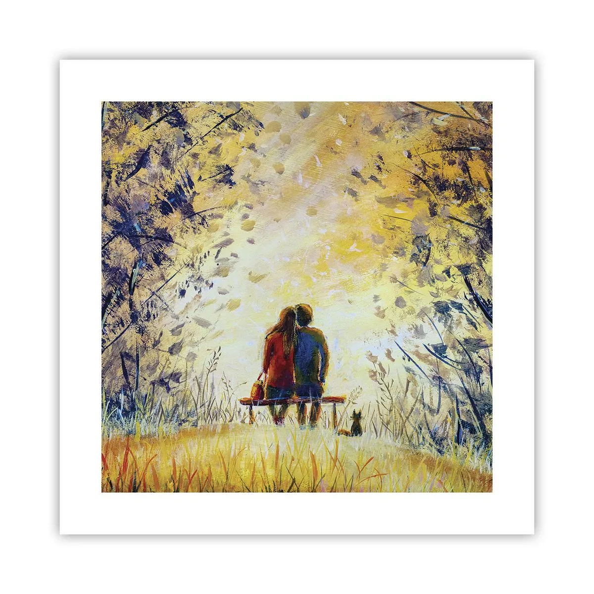Plakat - Et magisk øjeblik - 40x40 cm