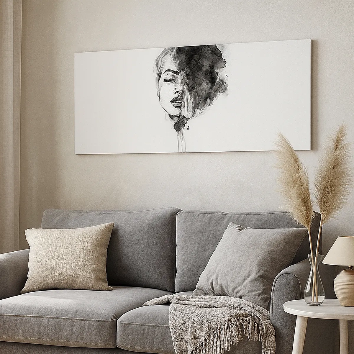 Lærredstryk - Billede på lærred - Hvad piger drømmer om - 30x30 cm