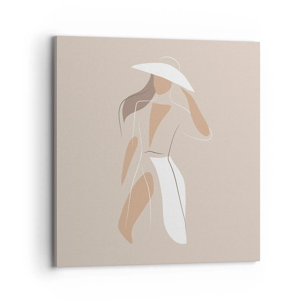 Lærredstryk - Billede på lærred - Mode er sjovt - 70x70 cm