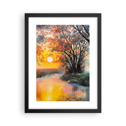 Plakat i sort ramme - Efterårs atmosfære - 30x40 cm