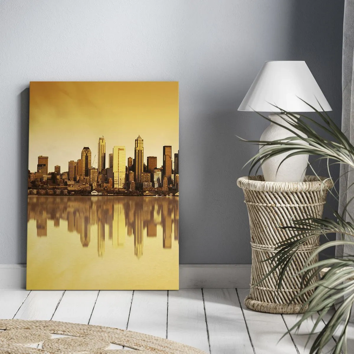 Lærredstryk - Billede på lærred - Storbyens stilhed - 50x70 cm