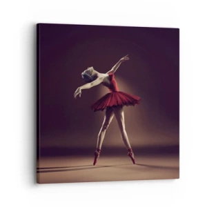 Lærredstryk - Billede på lærred - Prima ballerina - 30x30 cm